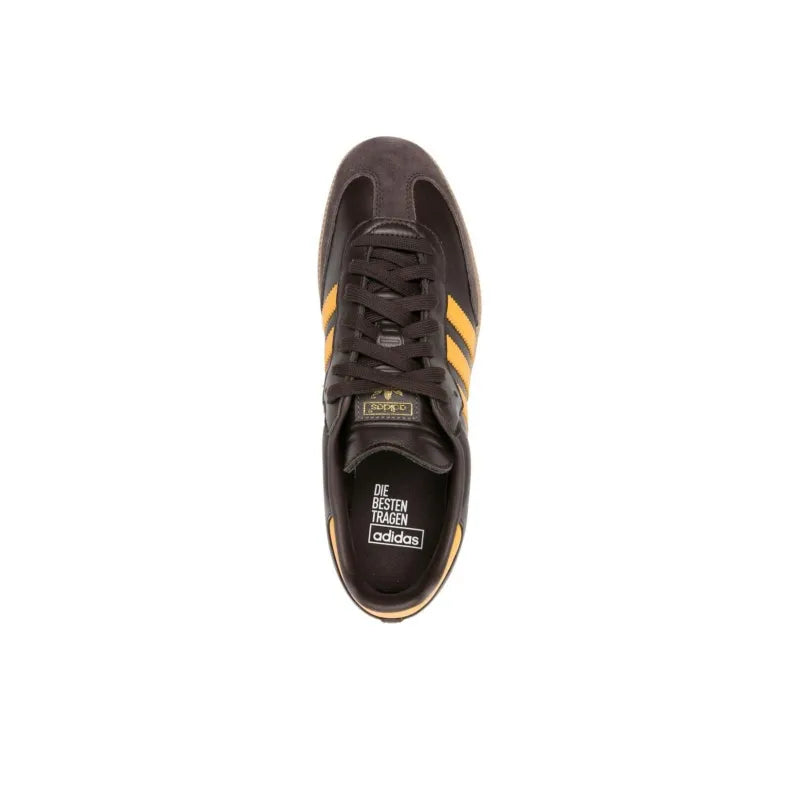 ADIDAS SAMBA OG DARK BROWN PRELOVED YELLOW