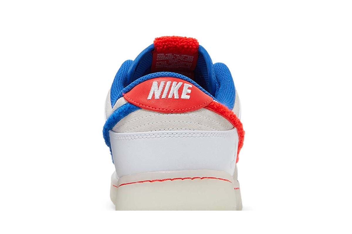 NIKE DUNK LOW  ‘WHITE/CRIMSON-VARSITY ROYAL’